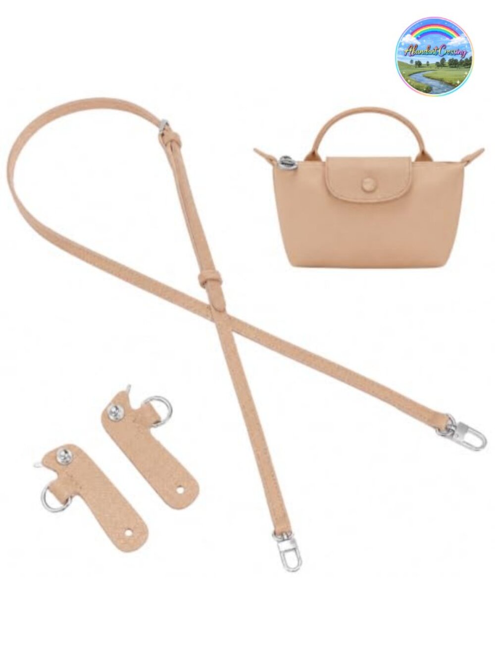 Leather Purse Strap Replacement Crossbody Shoulder Bag Strap Kit Adjustable